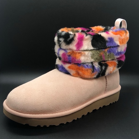 NEW Women’s Ugg Fluff Mini Quilted “Motlee” Boot - Picture 3 of 8